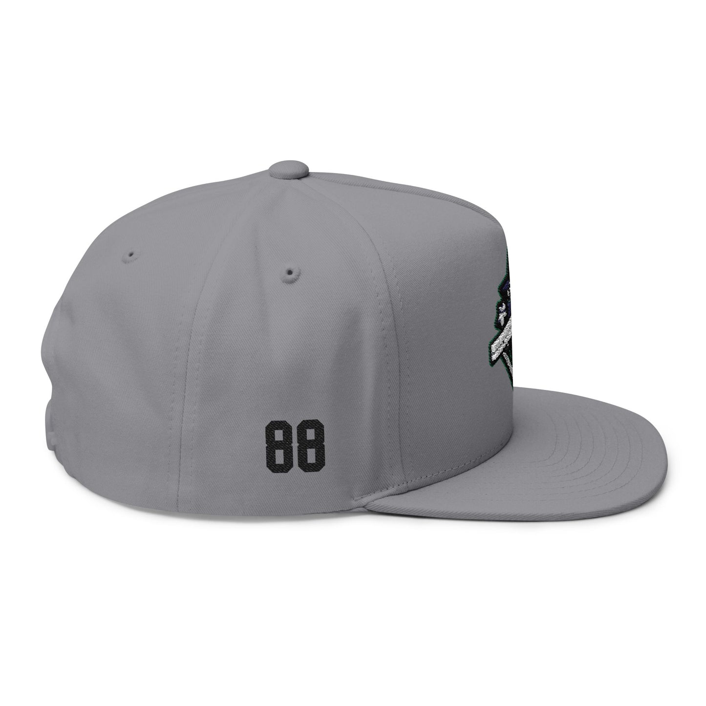 Brick Elite Flag Football Embroidered Flat Bill Cap