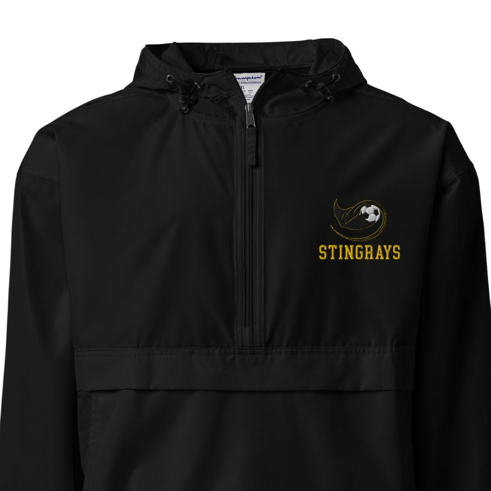 Stingrays Soccer Packable Rain Jacket