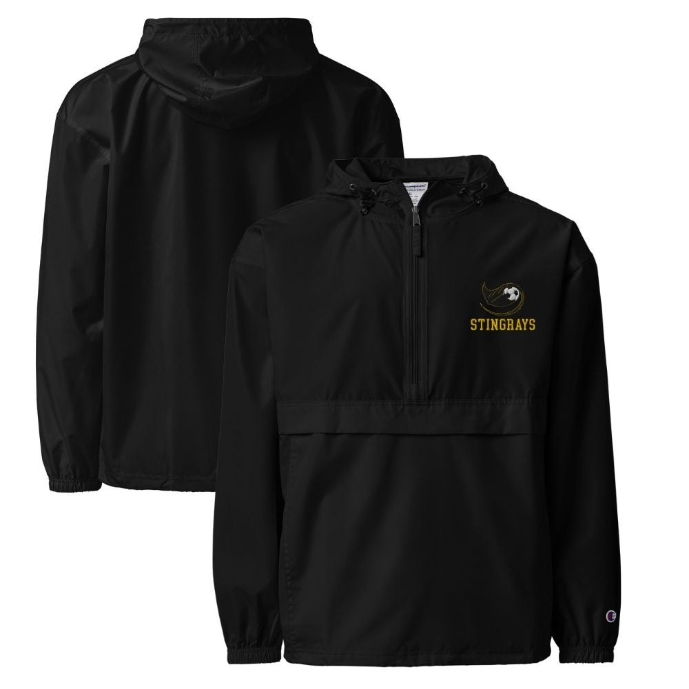 Stingrays Soccer Packable Rain Jacket