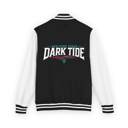 Southern Ocean Dark Tide Flag Football Unisex Heavyweight Letterman Jacket