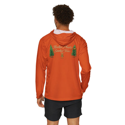 Disc Golf Hoodie — "Huckin' Plastic, Smokin' Trees" Men’s Warmup Pullover