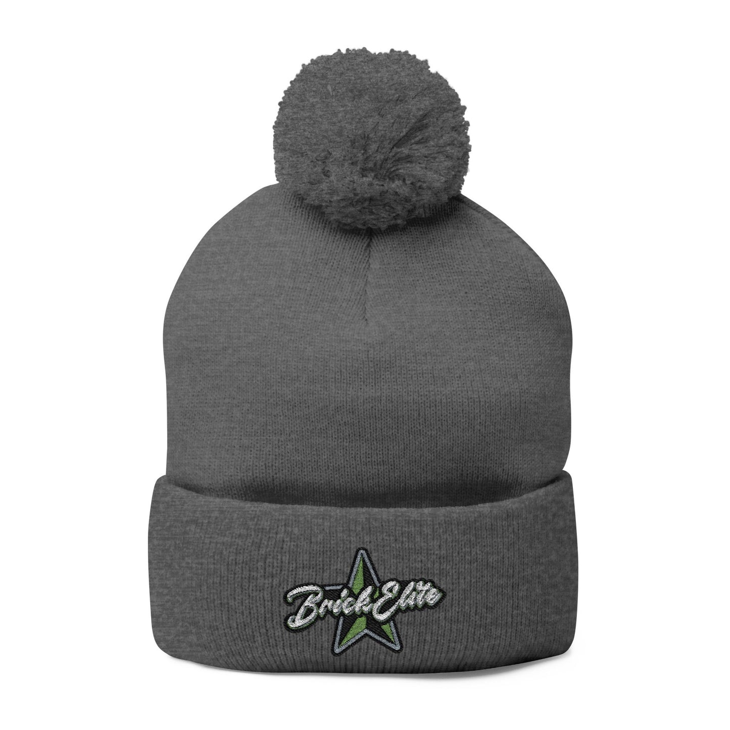 Brick Elite Flag Football Embroidered Pom-Pom Knit Cap