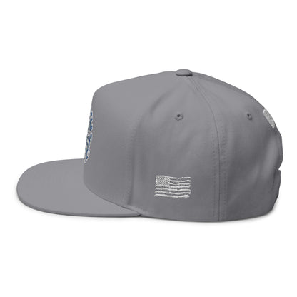 Blue Collar Band Flat Brim Hat