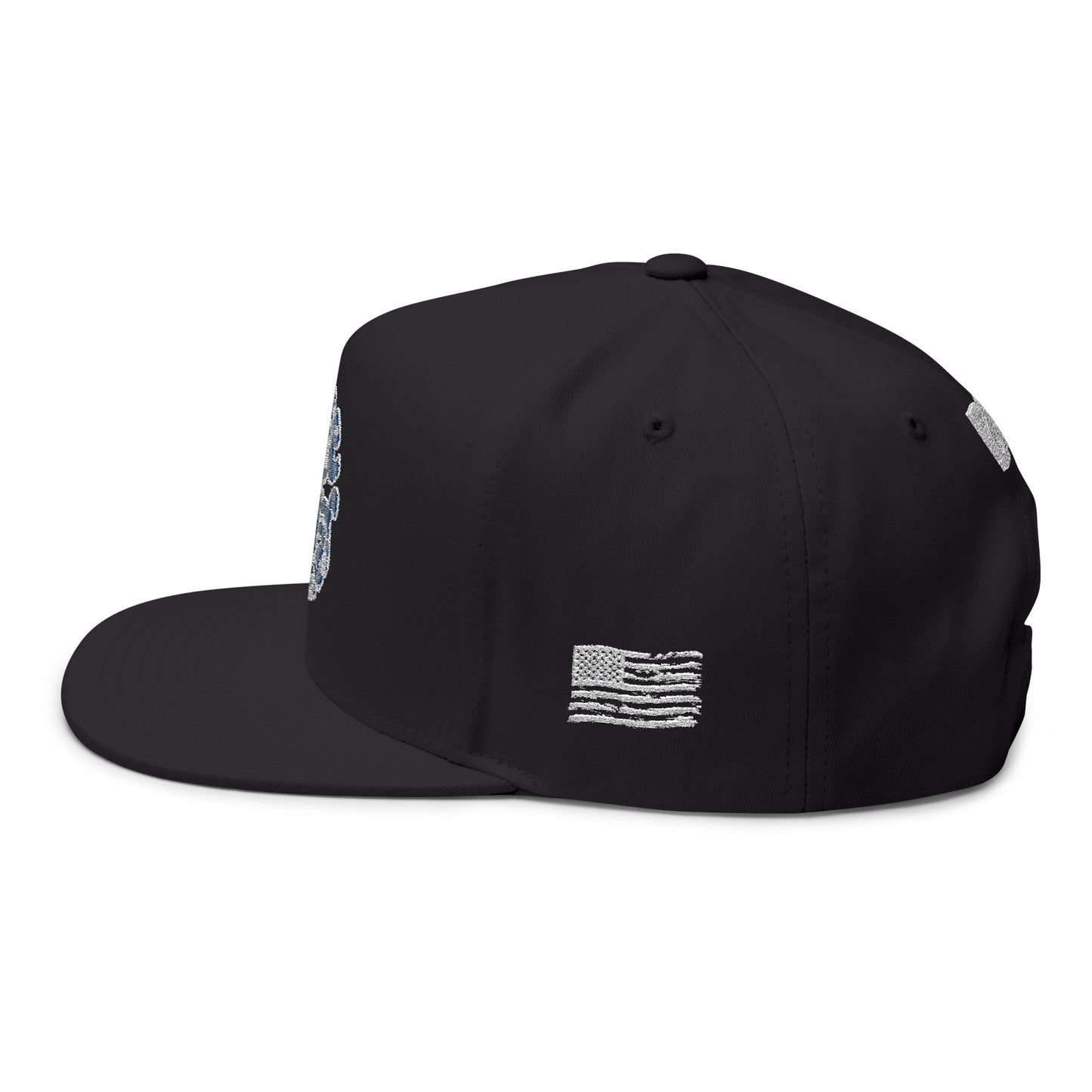 Blue Collar Band Flat Brim Hat