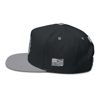 Blue Collar Band Flat Brim Hat